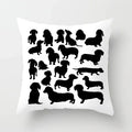 Axyaa Dachshund Cushion Cover 45x45cm Cute Dog Puppy Throw Pillow Cases