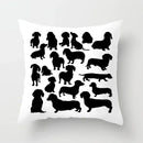 Axyaa Dachshund Cushion Cover 45x45cm Cute Dog Puppy Throw Pillow Cases