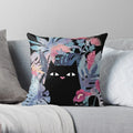 Cute Cat Decorative Pillow Case Cover for Modern Living Room Sofa by Axyaa