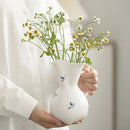 Axyaa Ceramic Butterfly Orchid Flower Pot for Creative Flower Arrangement