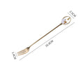 Axyaa Flower Dessert Spoon Fork Set Stainless Steel Coffee Tea Ice Cream Kitchen Tableware