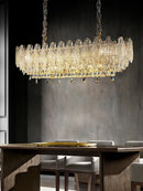 Axyaa Crystal Ceiling Chandelier Light for Dining Bedroom Hotel Living Room