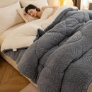 Axyaa Jacquard Velvet Winter Blanket - Cozy & Weighted Single/Double Comforter
