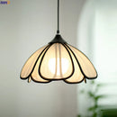 Axyaa Musa Hemp LED Pendant Light: Japanese Style Flower Lamp for Bedroom & Living Room