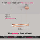 Axyaa Modern Ring Chandelier for Living Room, Bedroom, Study, Restaurant