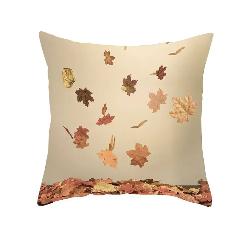Flamingo Flower Rainforest Cushion Cover with Tropical Plant Animal Pattern by Axyaa