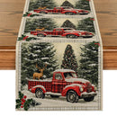Axyaa Christmas Table Runner Farmhouse Kitchen Decor Dining Holiday Party