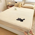 Axyaa Cute Pet Series Single-Piece Mattress - Cartoon Wind Towel Embroidered Padded