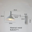 Axyaa Vintage Wall Lamp Plug Rotatable Bedside LED Lighting Sconce