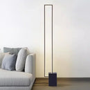 Axyaa Modern Black LED Floor Lamp Indoor Lighting with Foot Switch