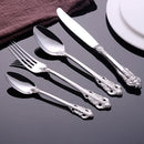 Axyaa Stainless Steel Cutlery Set - Luxury Western Tableware Collection