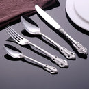 Axyaa Western Stainless Steel Cutlery Set - Luxury Tableware Dinnerware