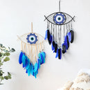 Axyaa Evil Eye Dreamcatcher Macrame Tapestry Wall Hanging