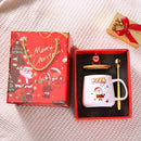 Axyaa Santa Claus Ceramic Mug Cup Set - Christmas Gift Cold Coffee Milk Drinkware