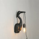 Axyaa Nordic Crane Resin Wall Lamps for Bedroom Living Room Decor