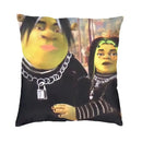 Axyaa Soft Polyester Mona Lisa Pillowcase: Decorative Sofa Cushion Cover