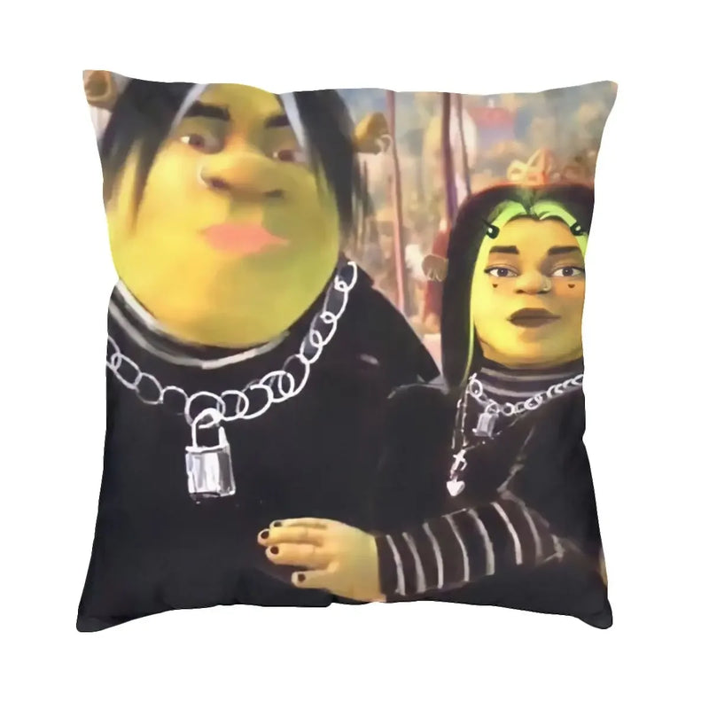 Axyaa Soft Polyester Mona Lisa Pillowcase: Decorative Sofa Cushion Cover