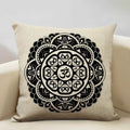 Axyaa Hamsa Cushion Cover, Mandala Sofa Pillow Case, 45x45cm