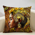 Axyaa African Woman Ethnic Cushion Cover 45x45cm