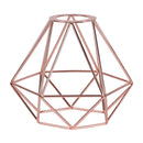 Axyaa Geometric Metal Wire Ceiling Pendant Lampshade for Retro Industrial Style
