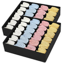 Axyaa 24-Compartment Fabric Storage Box: Foldable Stackable Organizer for Socks, Ties, Underwear