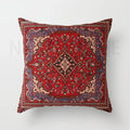 Axyaa Red Moroccan Short Plush Ethnic Style Cushion Cover for Home Decoration