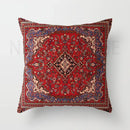Axyaa Red Moroccan Short Plush Ethnic Style Cushion Cover for Home Decoration