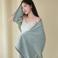 Axyaa Coral Fleece Bath Towel - Large Size, Unisex, Korean Style