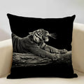Axyaa Animal Pattern Cushion Cover Trio: Lion, Tiger, Bear Home Sofa Decor Kids Gift