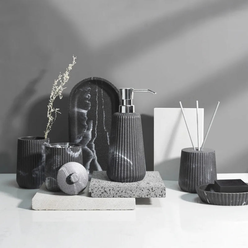 Marble Grain Bathroom Accessory Set by Axya