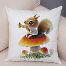 Axyaa Cute Animal Print Pillowcase for Home Sofa Bed Decor