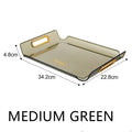 Axyaa Decorative Plastic Tray Serving Organizer Bread Box Home Decoration