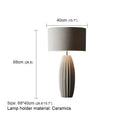 Axyaa Ceramic Dimming Table Lamp - Modern Nordic Desk Light for Home Décor