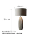 Axyaa Ceramic Dimming Table Lamp - Modern Nordic Desk Light for Home Décor