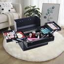 Axyaa Portable Cosmetic Suitcase: Professional Makeup Bag for Women with Large Capacity