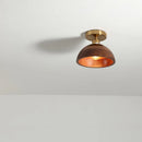 Axyaa Walnut Copper LED Ceiling Lamp Modern Lighting for Home Lobby Living Room