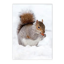 Nordic Winter Forest Wood Wall Art Print by Axyaa