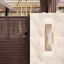 Axyaa Industrial Vintage LED Wall Lamp Yellow Travertine Stone Staircase Lighting