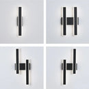 Axyaa Black LED Wall Sconce Modern Home Decor Lamp for Bedroom Living Room