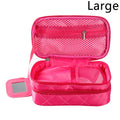 Axyaa Double-Layer Waterproof Cosmetic Bag for Travel & Storage
