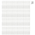 Axyaa 100PCS Plastic Fruit Fork Set for Home, Restaurant, Picnic, Camping - Reusable