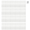 Axyaa 100PCS Plastic Fruit Fork Set for Home, Restaurant, Picnic, Camping - Reusable