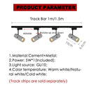 Axyaa 7W GU10 LED Track Rail Spotlights for Clothing Store