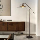 Axyaa Metallic LED Floor Lamp - Modern Retro Style Lighting for Living Room Bedroom