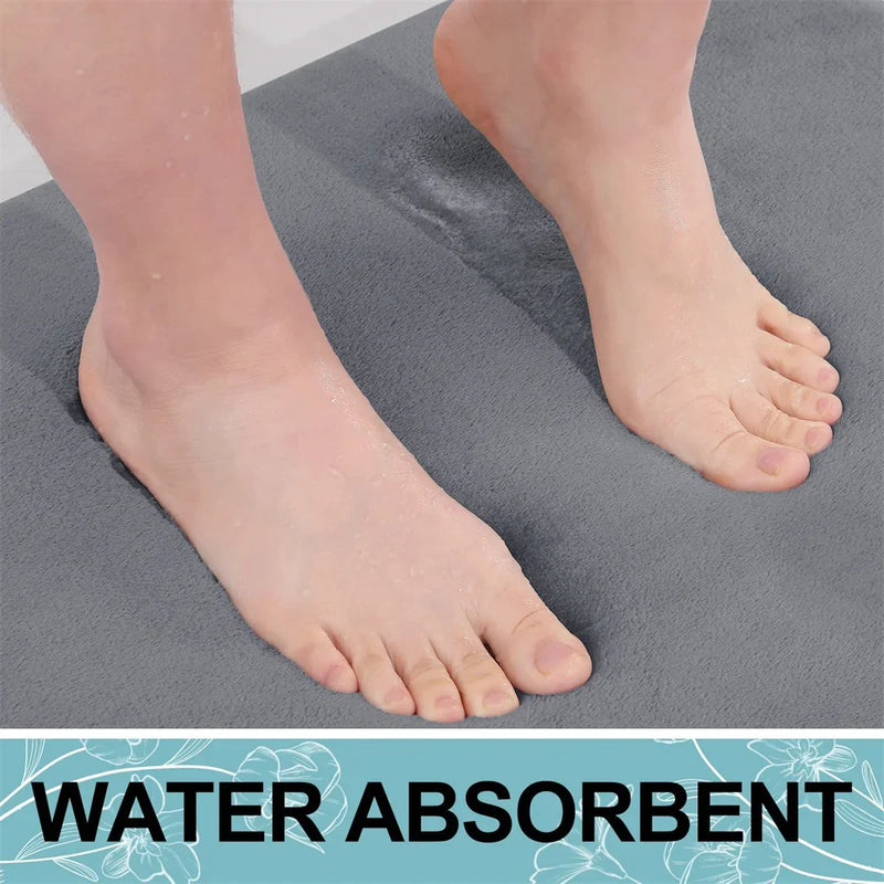 Axyaa Soft Memory Foam Bathroom Mat - Non-slip Absorbent Washable Rug