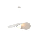 Axyaa White/Black Pleated Fabric Chandelier Glass Shades Pendant Lights
