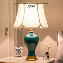 Axyaa Ceramic Desk Lamp, Minimalist LED Light for Bedroom, Study, and Reading