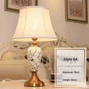 Axyaa Ceramic LED Floor Lamp with Flower Bird Design - American Style Living Room Decoration