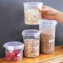 Axyaa Large Capacity Sealed Storage Box Set - Transparent Kitchen Organizer Jars