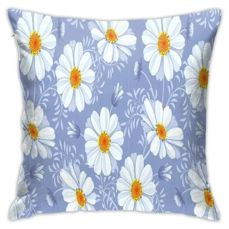 Axyaa Chrysanthemum Pattern Pillowcase for Home Garden Decoration